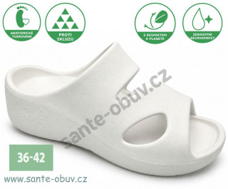 SANTÉ ZDRAV.PANTOFEL KOSATKA WHITE